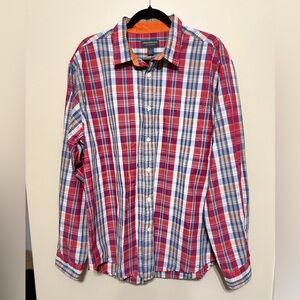 John Bartlett Plaid Casual button up
